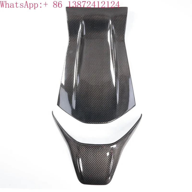 

For Mercedes-Benz W205 A45 C63 E63 Glossy Carbon Fiber Seat Back Cover for AMG Type Cars