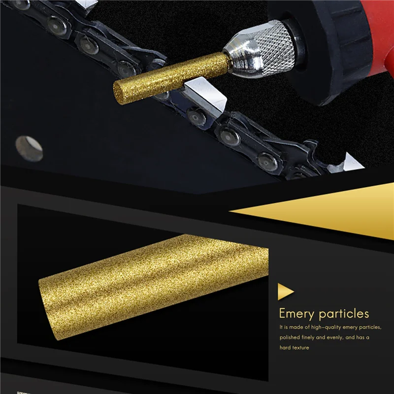 

A92P 18PCS Chainsaw Sharpener Is Suitable For Grinding Jade, Glass And Cemented Carbide With Chain Saw, 4.0Mm