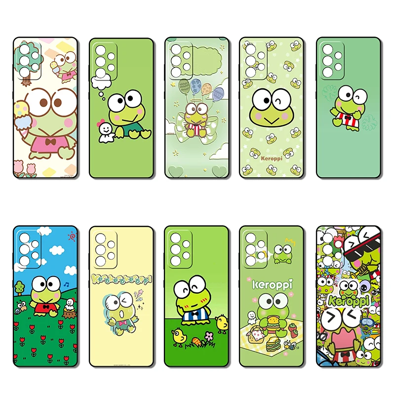 Samsung A73 M02 M20 M22 M23 M30 M30S M31 M40 M40S Kero Kero Keroppi Creative Design Soft Case Phone Case