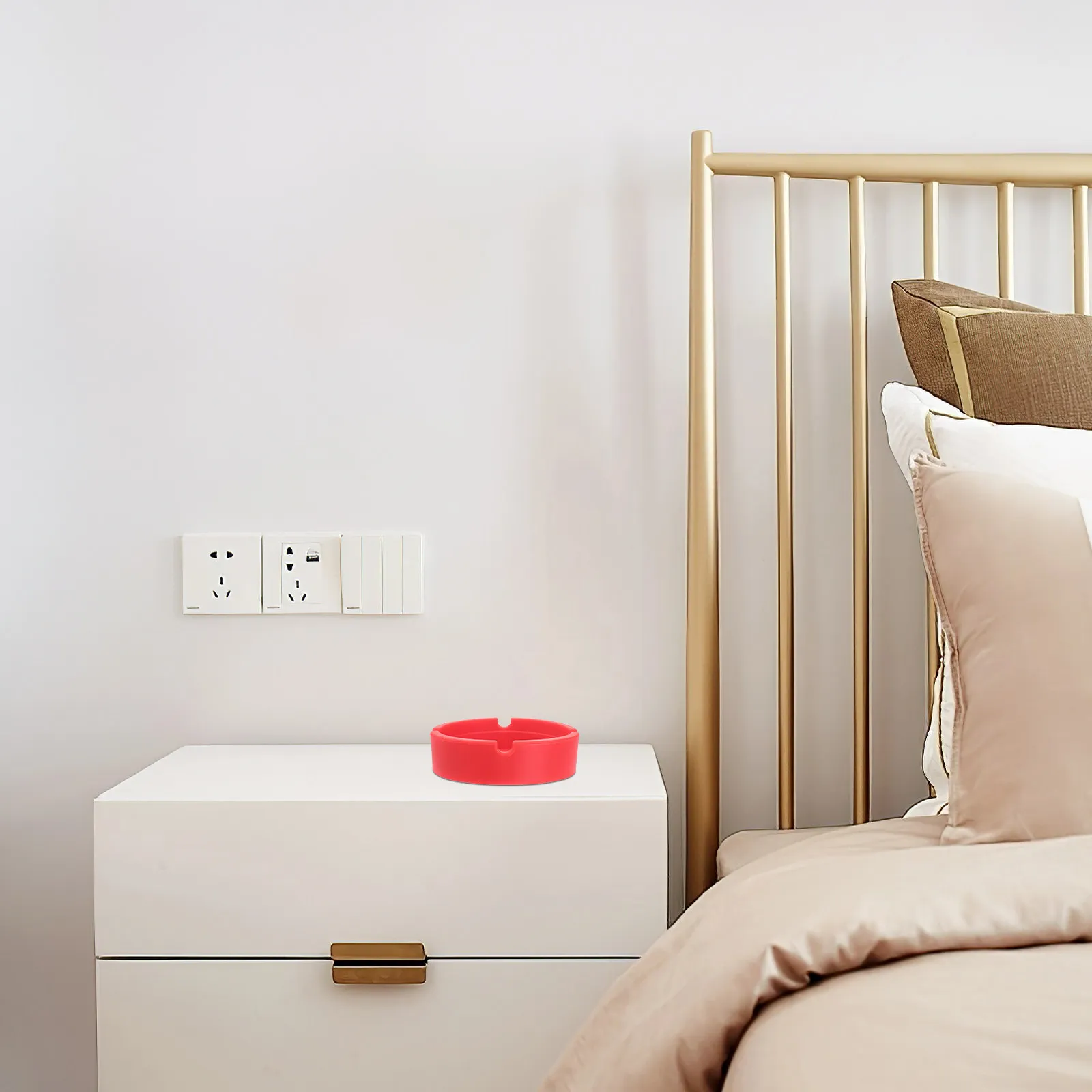 

Силиконовая пепельница, 5 шт., круглая, небьющаяся, термостойкая, нетоксичная, без запаха, легко чистится, для дома, комнаты, спальни, декора.