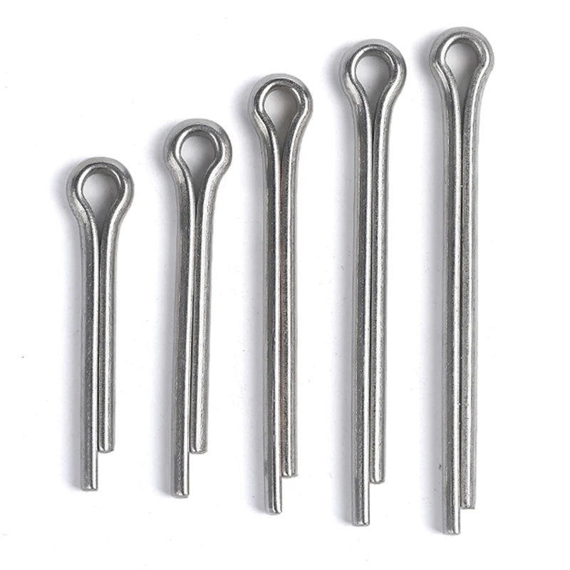 100Pcs Cotter Pin 304/316 Stainless Steel/galvanized Elastic Hairpin Pins Bayonet Pivot Pin Spring Pin U-shaped Pin M1~M10 GB91