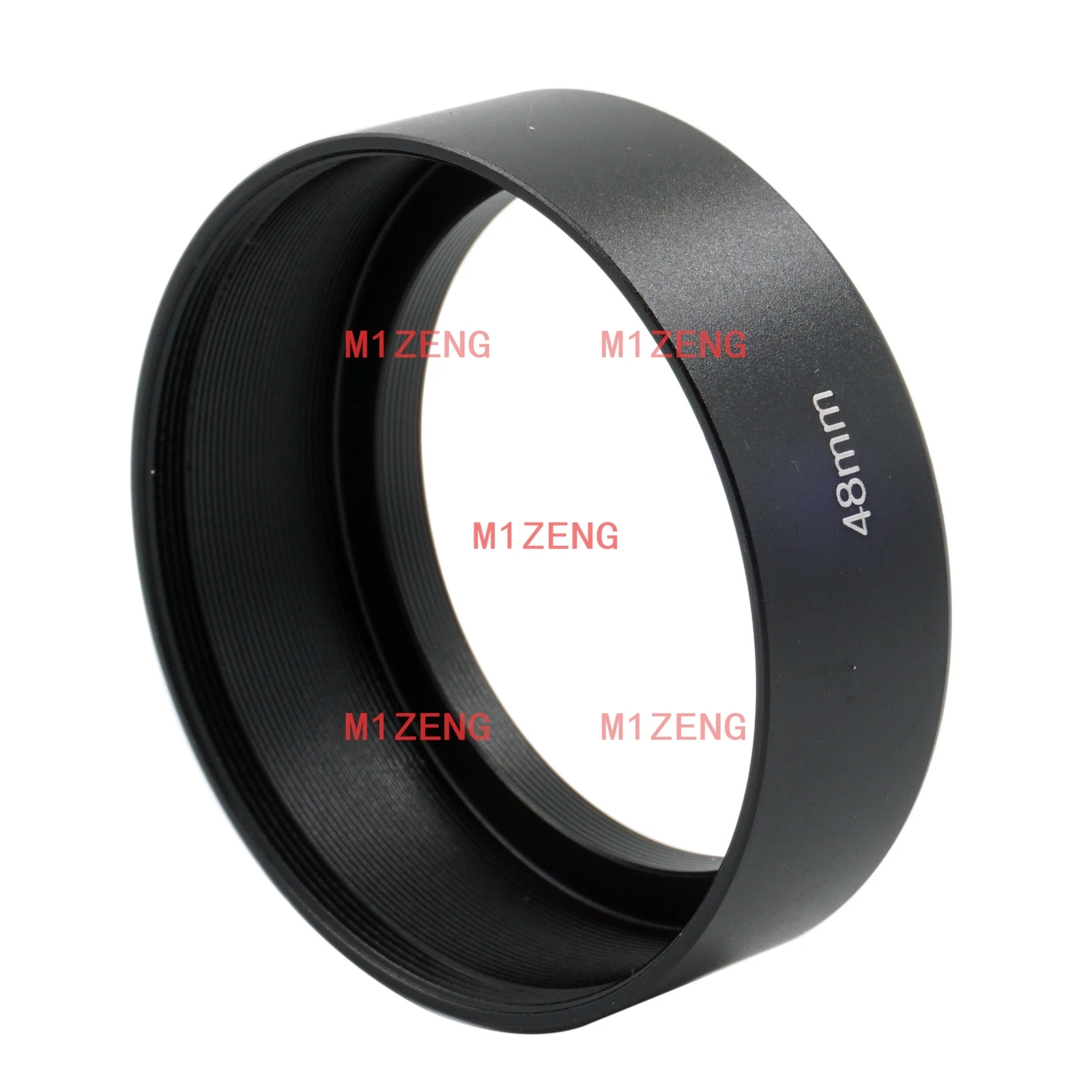 48mm Standard/Tilted Vented Metal lens Hood and Lens Cap for Canon Canonet QL17 GIII camera/Leica R35 F2/R35 F2.8/R50 F1.4 lens