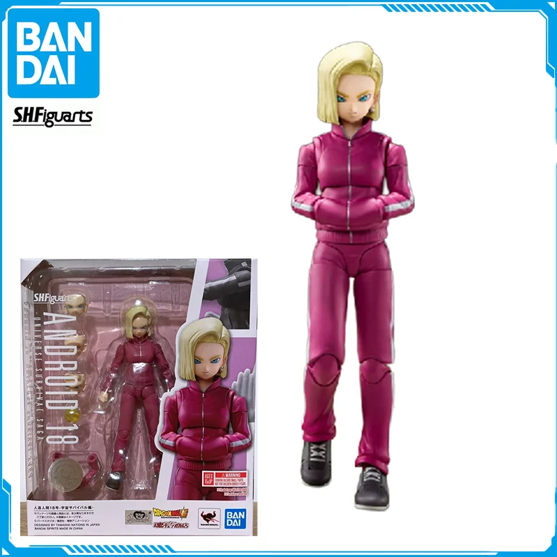 

In Stock Bandai S.H.Figuarts DRAGON BALL ANDROID 18 Original Genuine Anime Figure Model T SHF Toys Action Figure Collection Doll