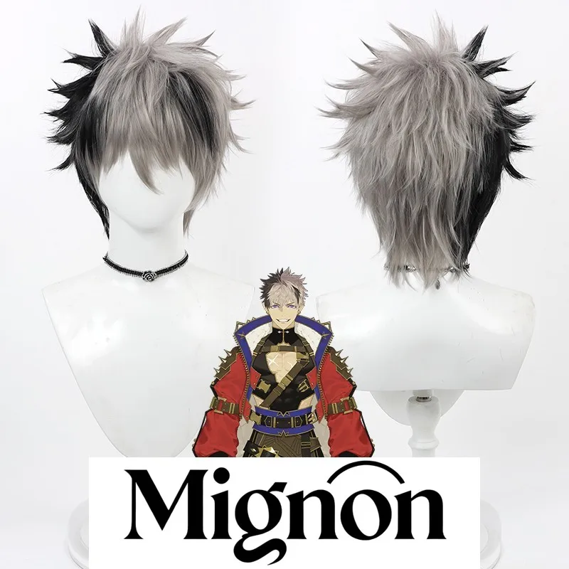 VTuber Crimzon Ruze cosplay wig male group Halloween gift