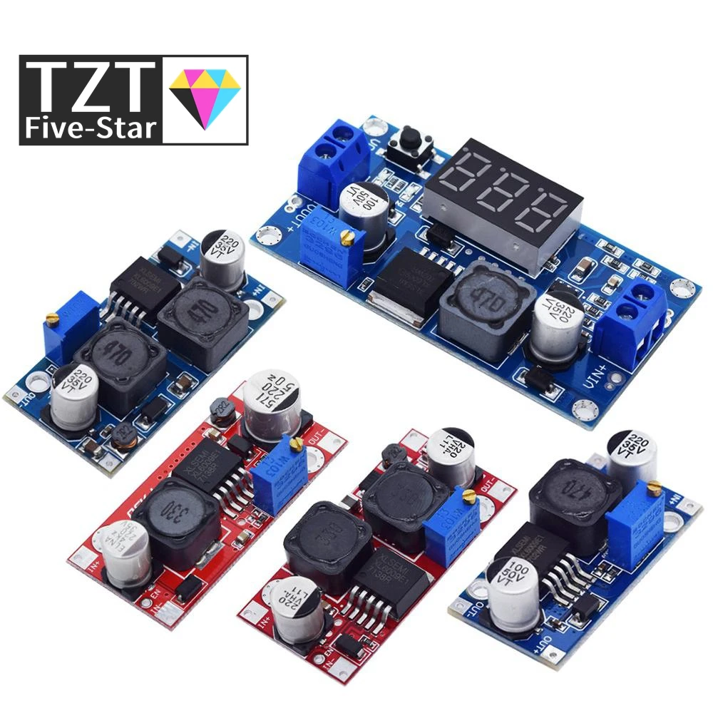 TZT Boost Buck DC-DC Adjustable Step Up Converter XL6009 Power Supply Module 20W 5-32V to 1.2-35V