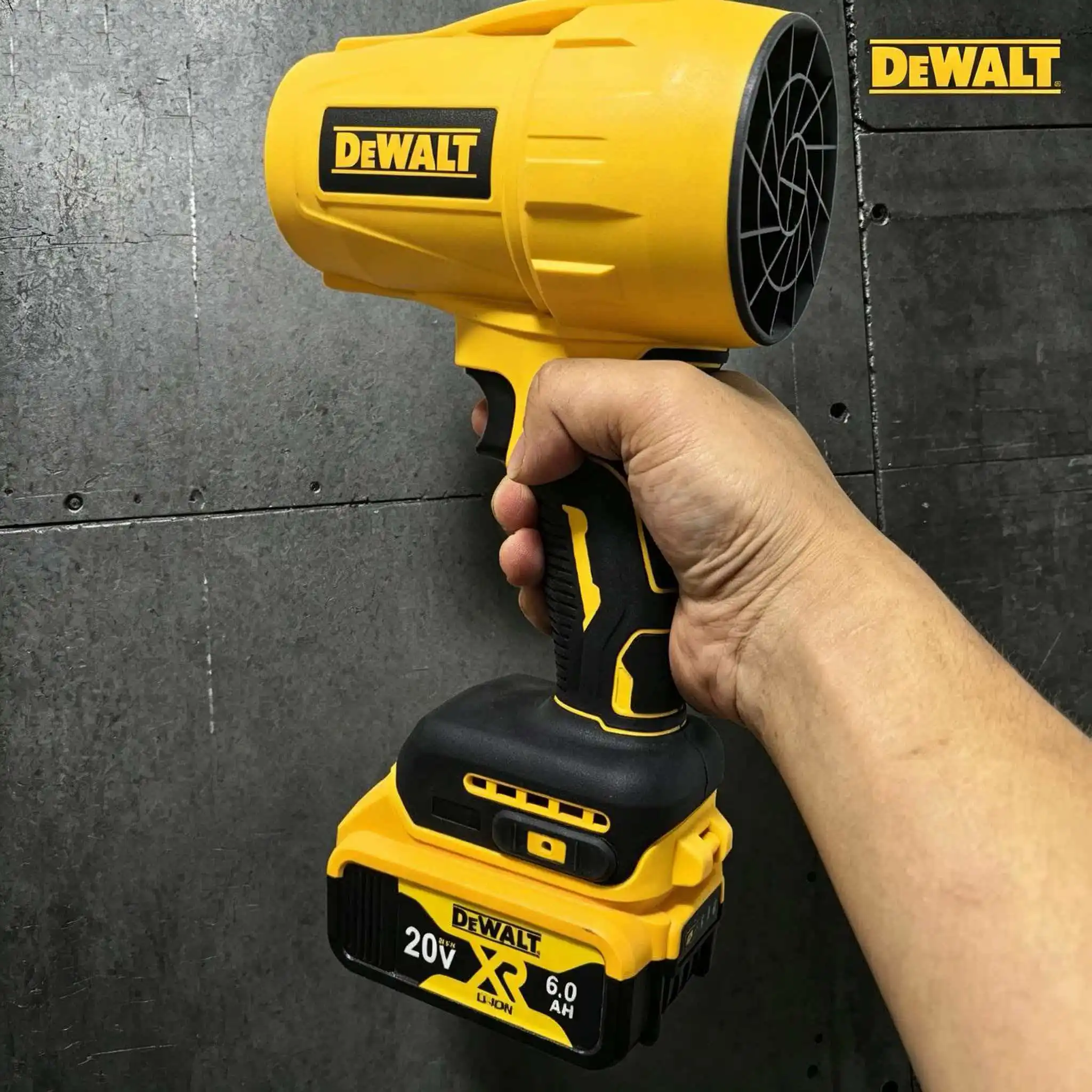 

DEWALT Cordless Air Blower Brushless Turbo Fan Violent Fan 800G Thrust Handheld Dust Blowing Tool Rechargeable 20V Battery