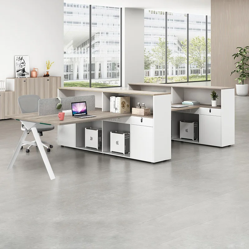

Workstation Desk With Side Cabinet, Financial Desk 4 People, Staff 2 4 6 People, Staff Screen, Office And Chair Group