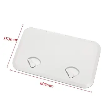 606x353mm plastikowa szczelna łódź morska kabina dojazdowa do kabiny przyczepy kempingowej biała osłona jachtu inspekcyjnego RV część statku