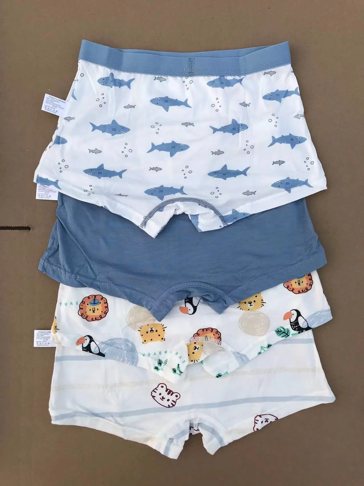 Boy Modal Boxers Size 90-160 Children Underpants Breathable Boxers Teens Underwear