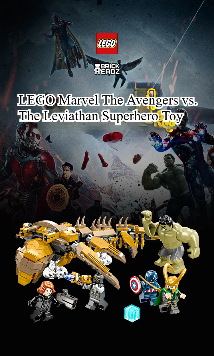 레고 76290 마블 슈퍼 히어로즈 어벤져스 대결 소년과 소녀를 위한 Leviathan 슈퍼 히어로 생일 크리스마스 선물(347개) -  AliExpress