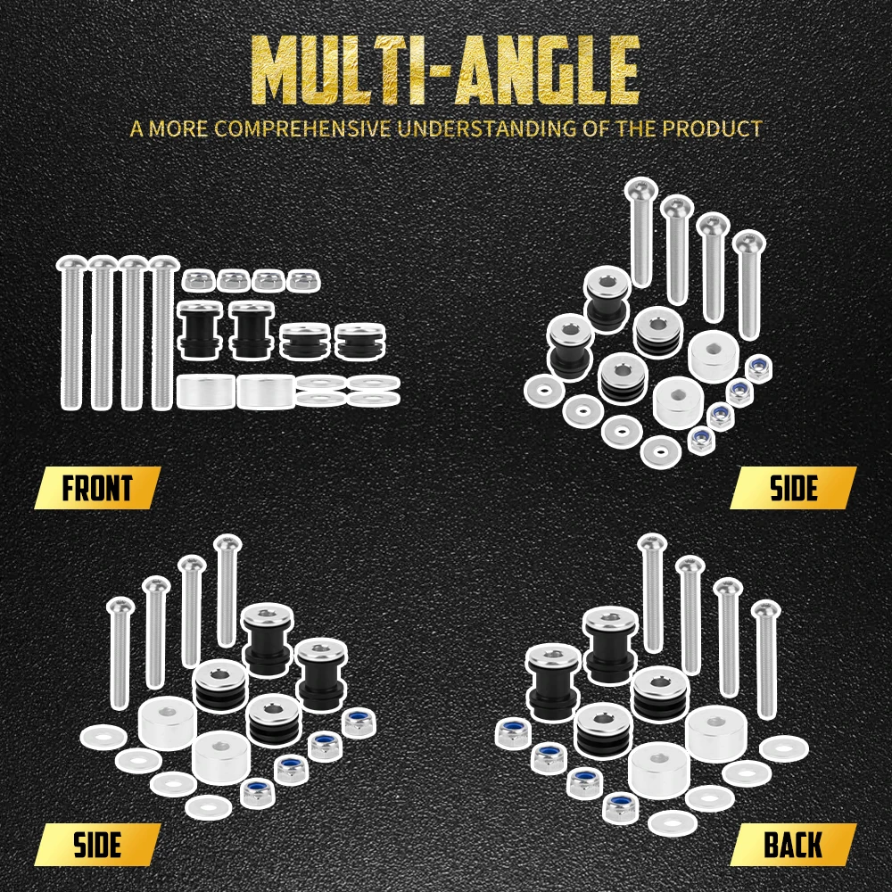 Motorcycle Backrest Docking Hardware Kit Detachable Sissy Bar Rack Mounting Screw For Harley Softail Fat Boy Breakout 1984-2017
