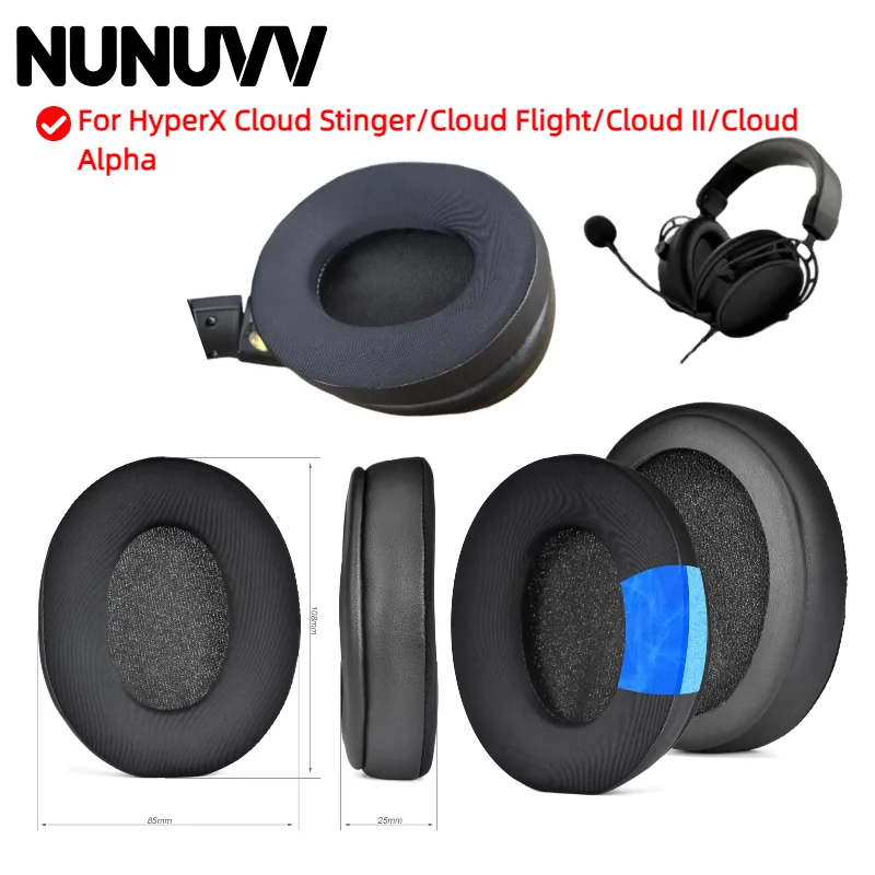 

Cooling Gel Earpads Compatible for HyperX Cloud Stinger/Cloud Flight/Cloud II/Cloud Alpha Headphone Earpads Cushions
