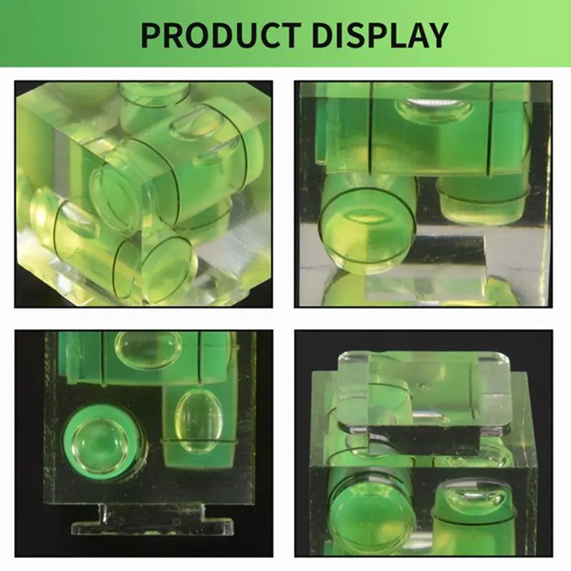 Triple 3 Axis Hot Shoe Bubble Spirit Level Kompatibel untuk Kamera DSLR Canon Nikon Pentax (2 Pak)