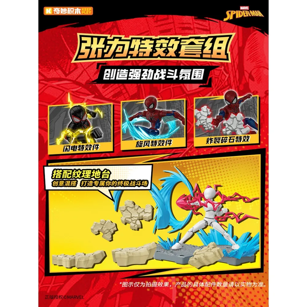 صندوق أعمى من سلسلة Keeppley Marvel Spider-man الأصلية مجموعة شخصيات كرتونية نموذج متحرك ألعاب سطح المكتب زينة هدايا للأطفال #4