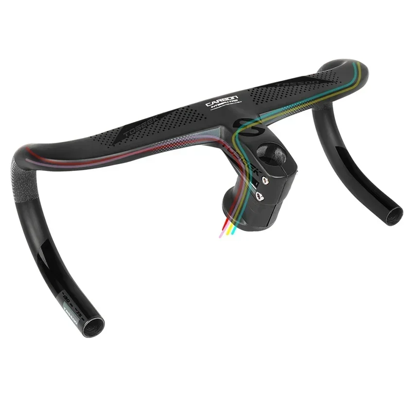 TR5500 Full Internal Cable Routing Road Bicycle Handlebar T800 Carbon Integrated Handlebar Di2 With Bike Computer Hol