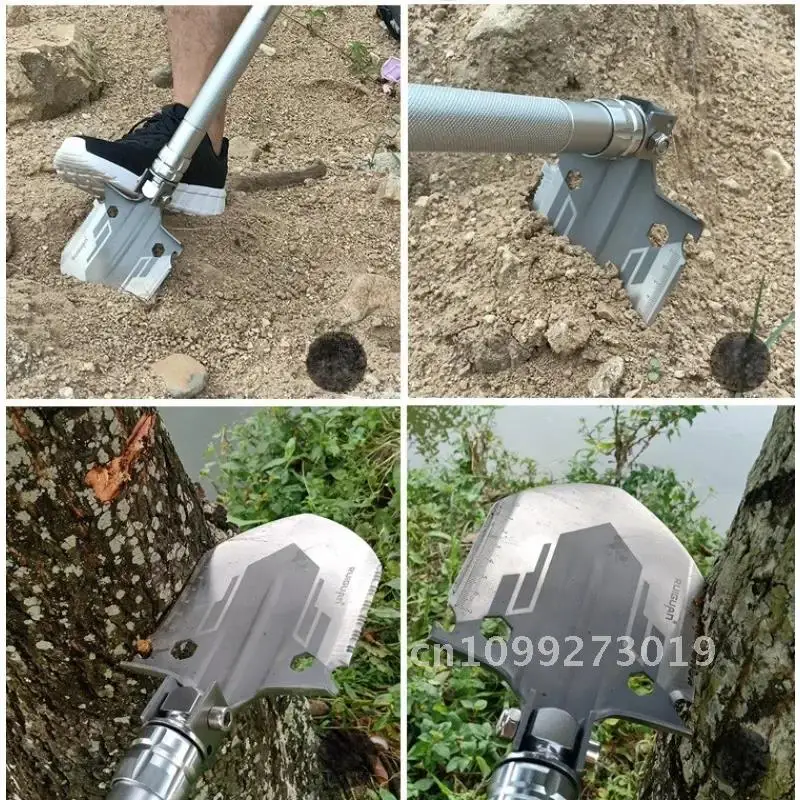 

Outdoor Off-road Supplies Portable Shovel Engineer Steel Survival Camping Shovel Vehicle Excavator Removable Multifunctional