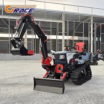 2025新款橡膠履帶式拖拉機,功率可選25馬力、35馬力、50馬力、60馬力、80馬力、100馬力,農用履帶式迷你拖拉機,四驅驅動,適用於農業用途。 8 最佳銷售 農業拖拉機 - №2