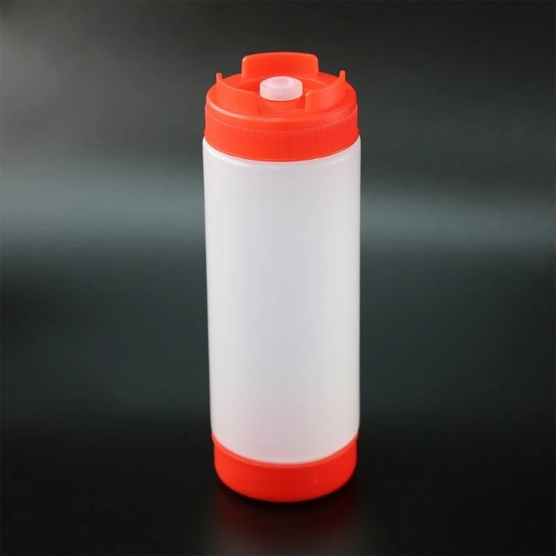 

Plastic Double Nozzle Condiment Dispenser Multipurpose Double Spout Condiment Bottle Dispenser For Kitchens And Grills