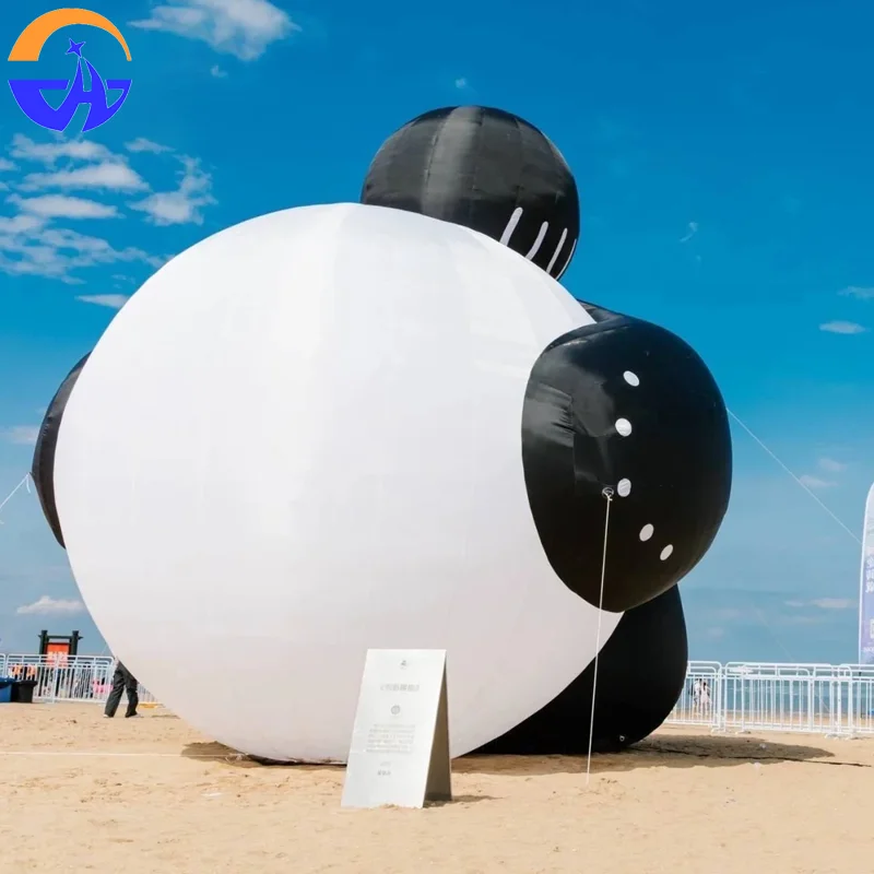 Modelo de aire de burbujas humanoide de gran tamaño con dibujos animados inflables: accesorios decorativos para actividades al aire libre y festivales musicales