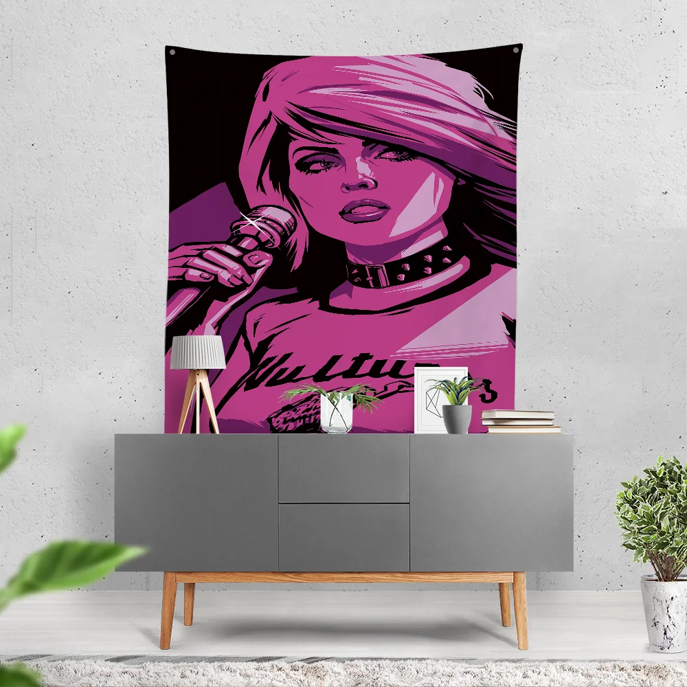 D-Debbie Singer Harry Flag Banner Flag Art Decoration Design Decor Vintage Structure Party Garden Flag Club Bar Study Bedroom