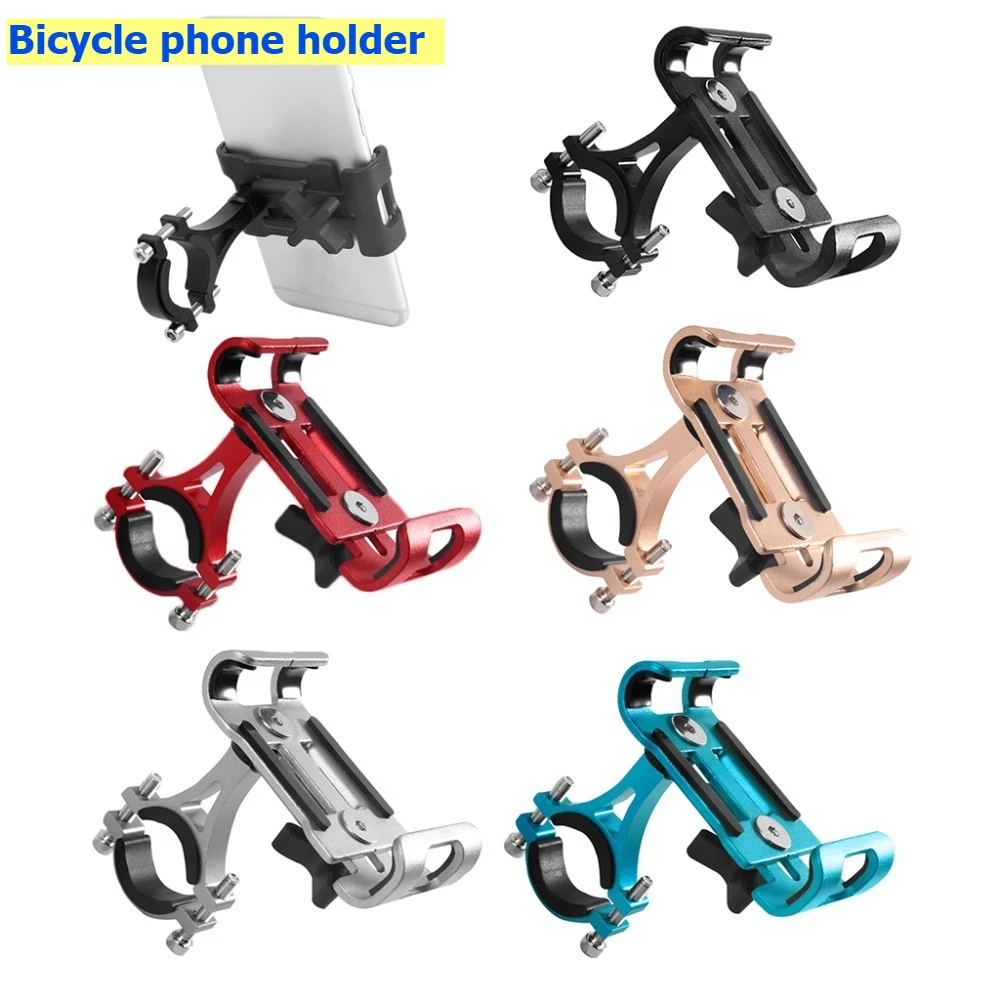 AliExpress NONE Motorcycle Bicycle Phone Holder Aluminum Alloy 360 Rotate Anti-slip Bracket Support GPS Clip Bike Phone Stand for iPhone Xiaomi