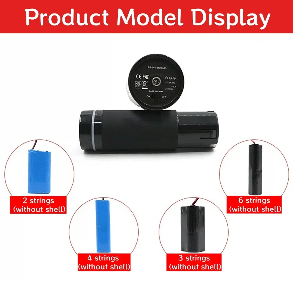 

For Replacement Massage Gun Fascia 7.4V-11.1V-14.8V-22.2V-24V 2500/4500/6800mAh Rechargeable Li-ion Battery