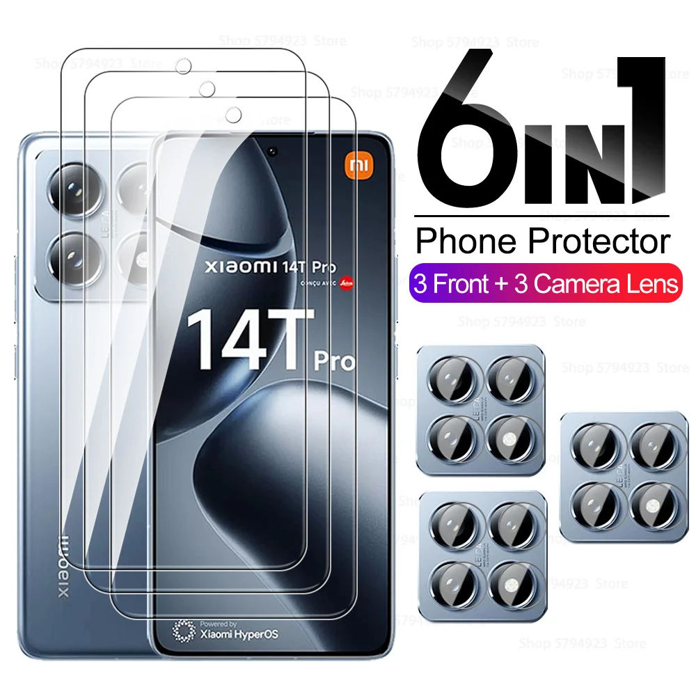 

6in1 Camera Glass Screen Protector For Xiaomi 14T Pro 5G 2024 Tempered Glass Lens Film Xiomi Xiaomy14T Pro 14 T Pro Mi14TPro t14