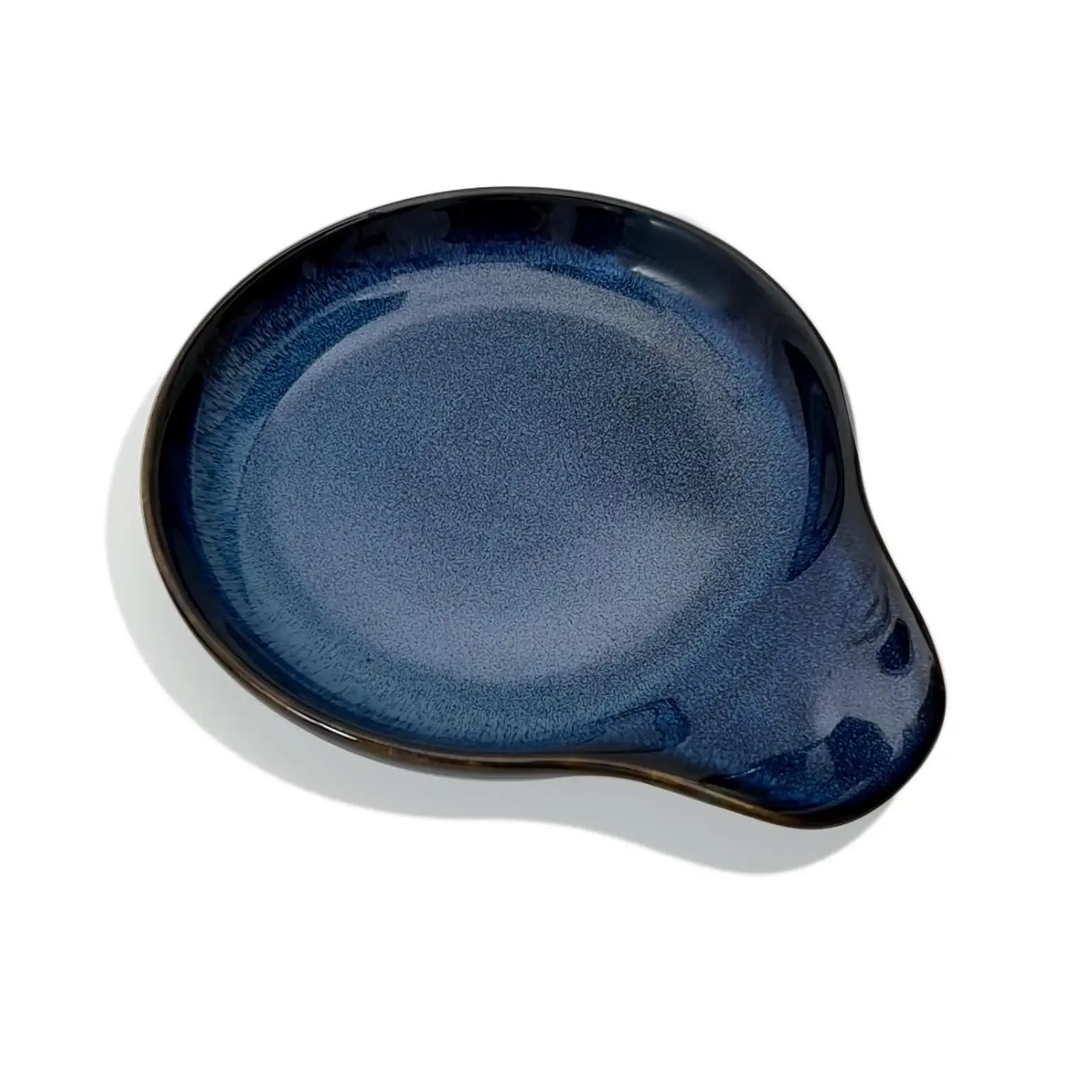 

Farmhouse Ceramic Spoon Rests Holder,Coffee Spoon,Cooking Utensil,Ladles, Tong for Kitchen Counter Stove Top (Ocean Blue)