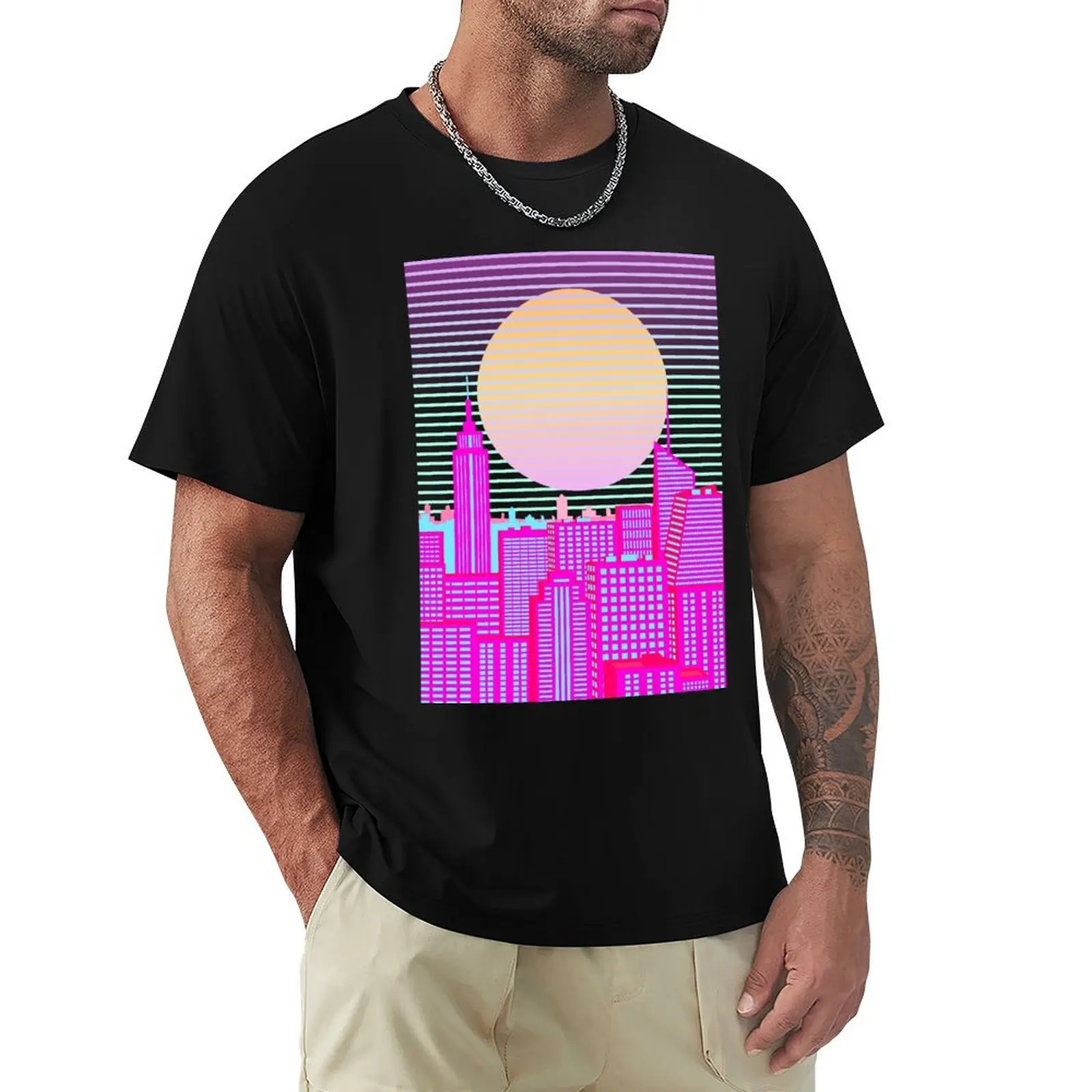 

Hello New York Pink Skies T-Shirt Funny t-shirt street wear basketball graphic tees kawaii clothes mens graphic t-shirts hip hop