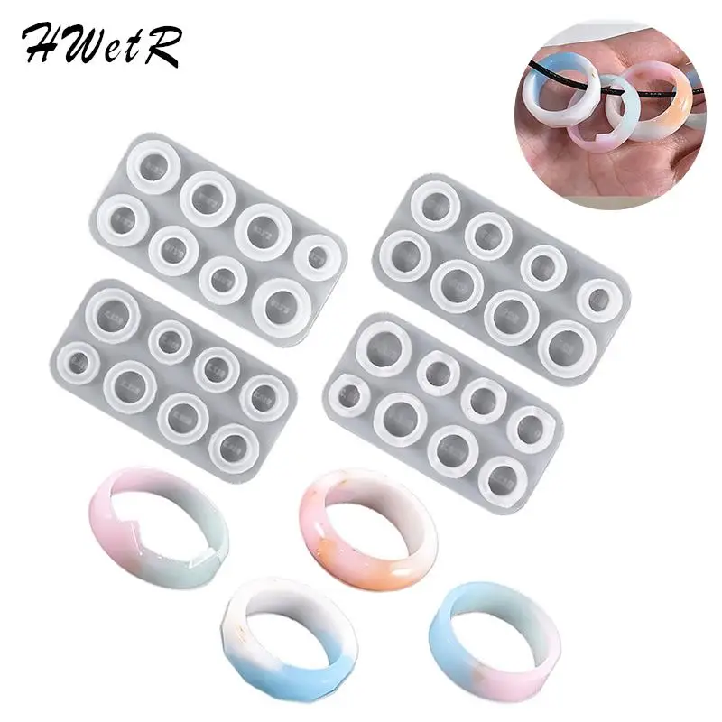 

DIY Multi-styling Assorted Sizes Rings Resin Mold Ear Drop Shapes For Making Jewelry Necklaces Earring Pendant Resin Casting