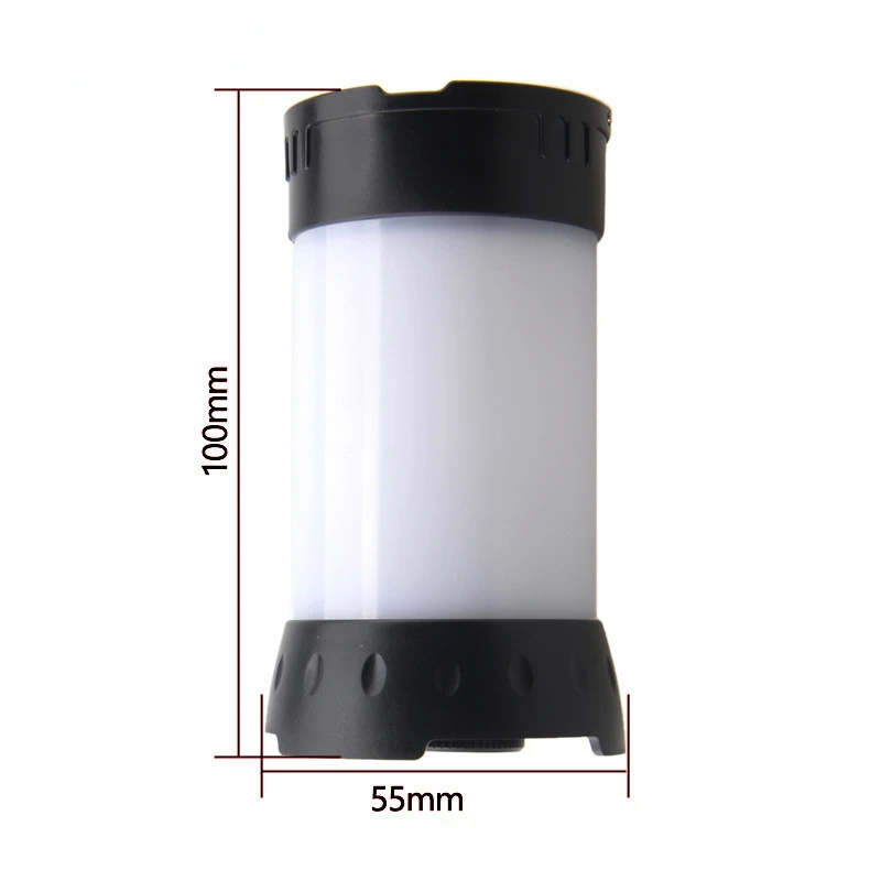 Portable white red camping light USB rechargeable mini camping tent light 5 modes with hook magnet built-in 18650 battery