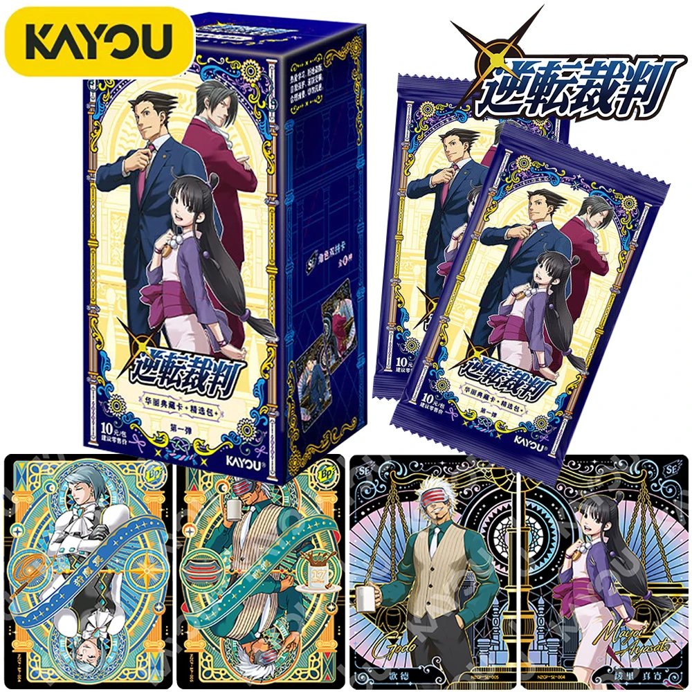 New Genuine Kayou Ace Attorney Collection Cards Debate AVG Game Creative Cards Toys Player Collection Creative Peripheral Toys