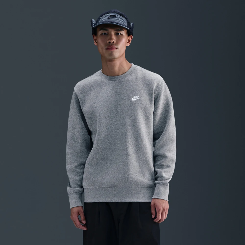 

Мужская толстовка с капюшоном NIKE CLUB BB CREW для спорта и отдыха FN3887-063