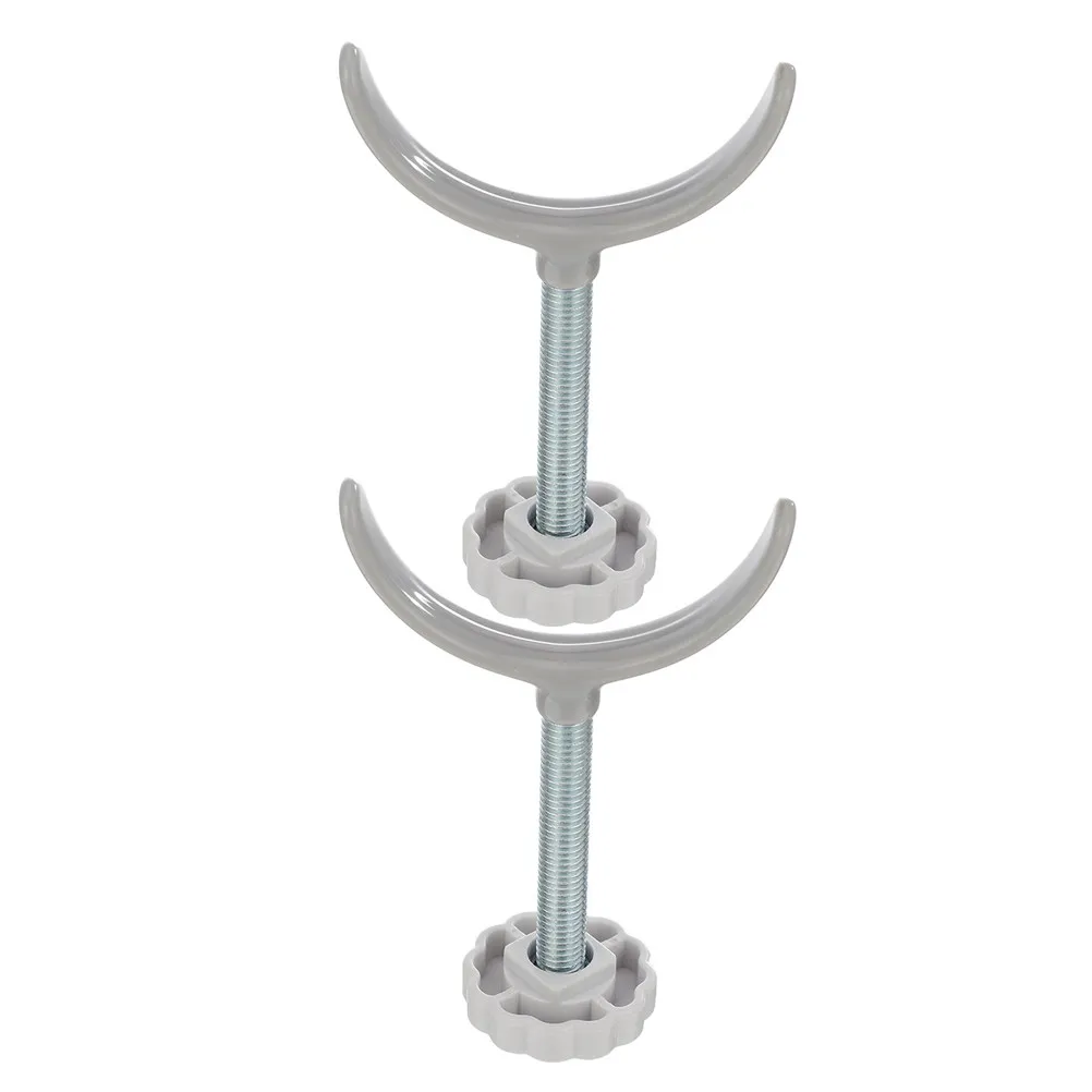 2Pcs U Shaped Child Safety Gate Holder for Stairways Doorways Alloy Sturdy Stair Gate Fittings Secure Guardrail Adapter Easy