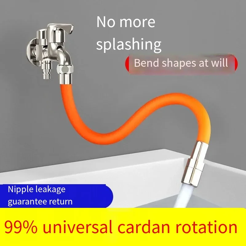 Faucet extension pipe universal extension pipe splash proof water pipe kitchen and bathroom universal nozzle and shower bracket