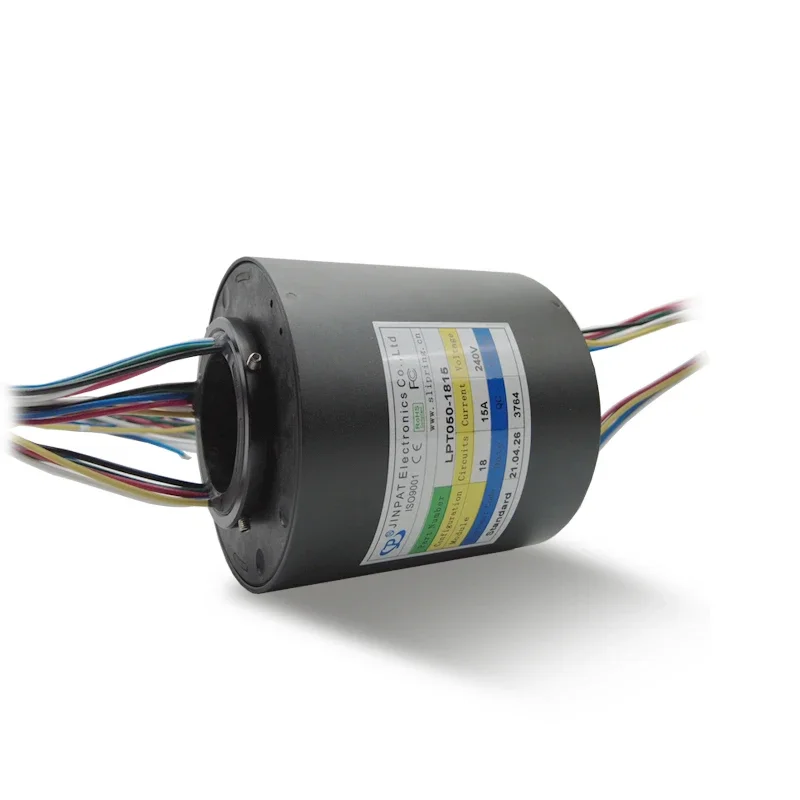 Through Hole Slip Ring 18 Circuit 15A,Crane   rotary joint manufacturer