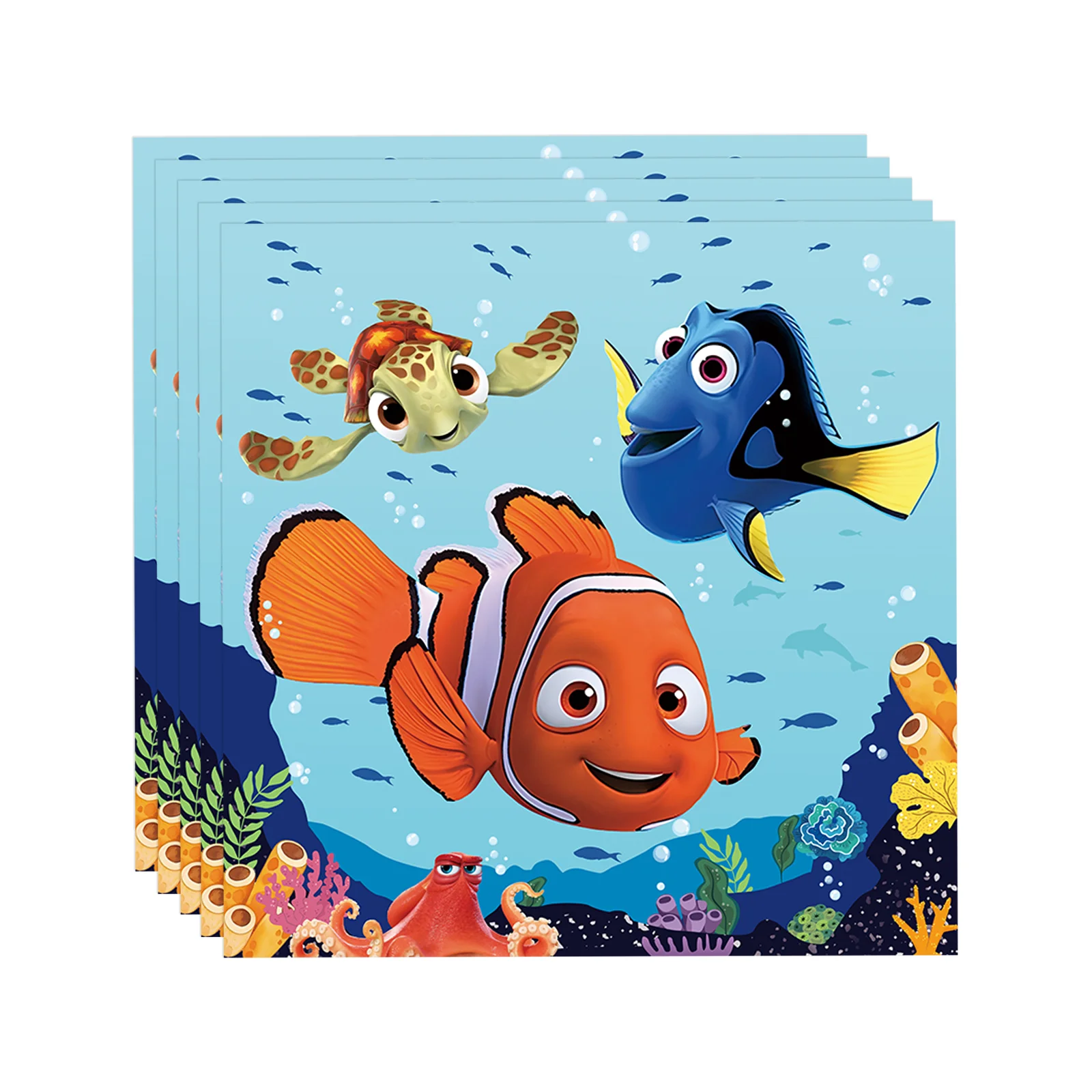 Finding Nemo Geburtstagsparty-Dekorationszubehör Pappteller Becher Servietten Tischdecke Ballon für Kinder Babyparty-Dekorationen – Detail 5