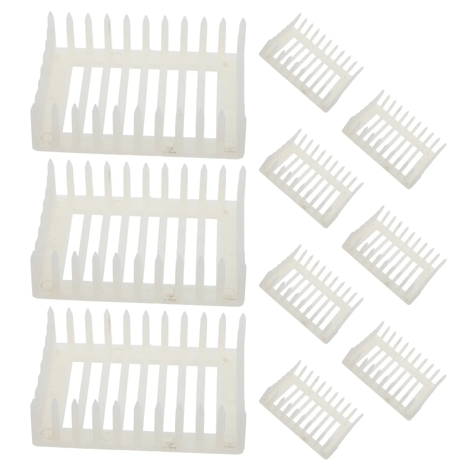 10Pcs Plastic Queen Cage Push In Queen Bee Isolator Apary Queen Marker Cage Beehive Clip Cages Bee Catcher Beekeeping Beekeeper