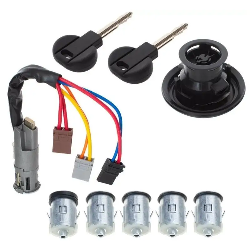 Replacement Door Lock Barrels for Expert Scudo 95-06 Lock Set Ignition Switch