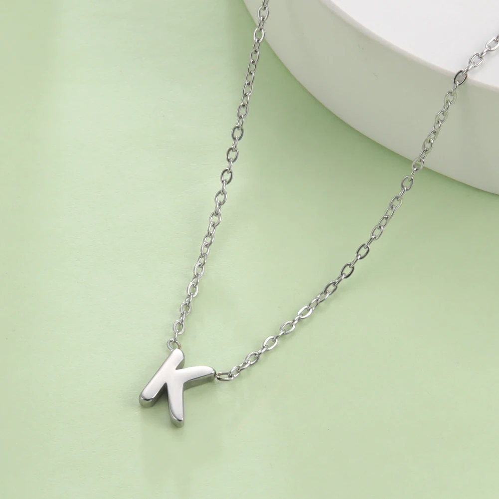 Cazador Minimalistische Initial A-Z Buchstaben Halskette für Frauen Alphabet Edelstahl Halsband Ketten Schmuck Geburtstagsgeschenk Großhandel – Detail 19