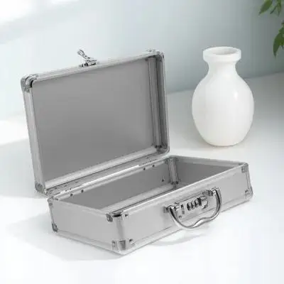 

Durable Aluminum Tool Case with Handle Password Lock Hard Carrying Case for Tools Storage Metal Toolbox Organizer 2024