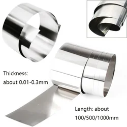 1pcs 304 Stainles Steel Plate 304 Stainles Steel Foil Thickness 0.01mm-0.3mm Stainles Steel Corrosion Resistance Plate Foil