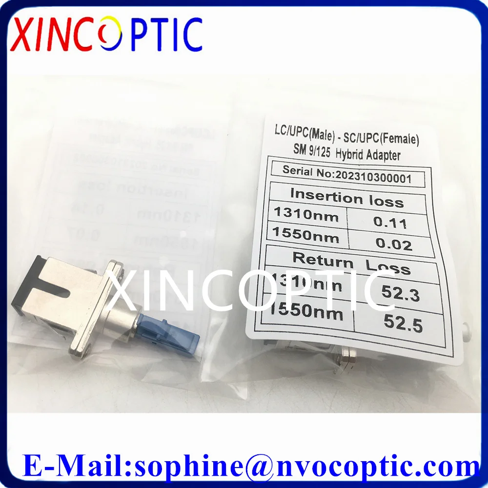 FTTH LC Male to SC Female Single Mode Simplex Fiber Optic Adapter SC-LC Hybrid Optical Adaptor Coupler Connector For Swithcing