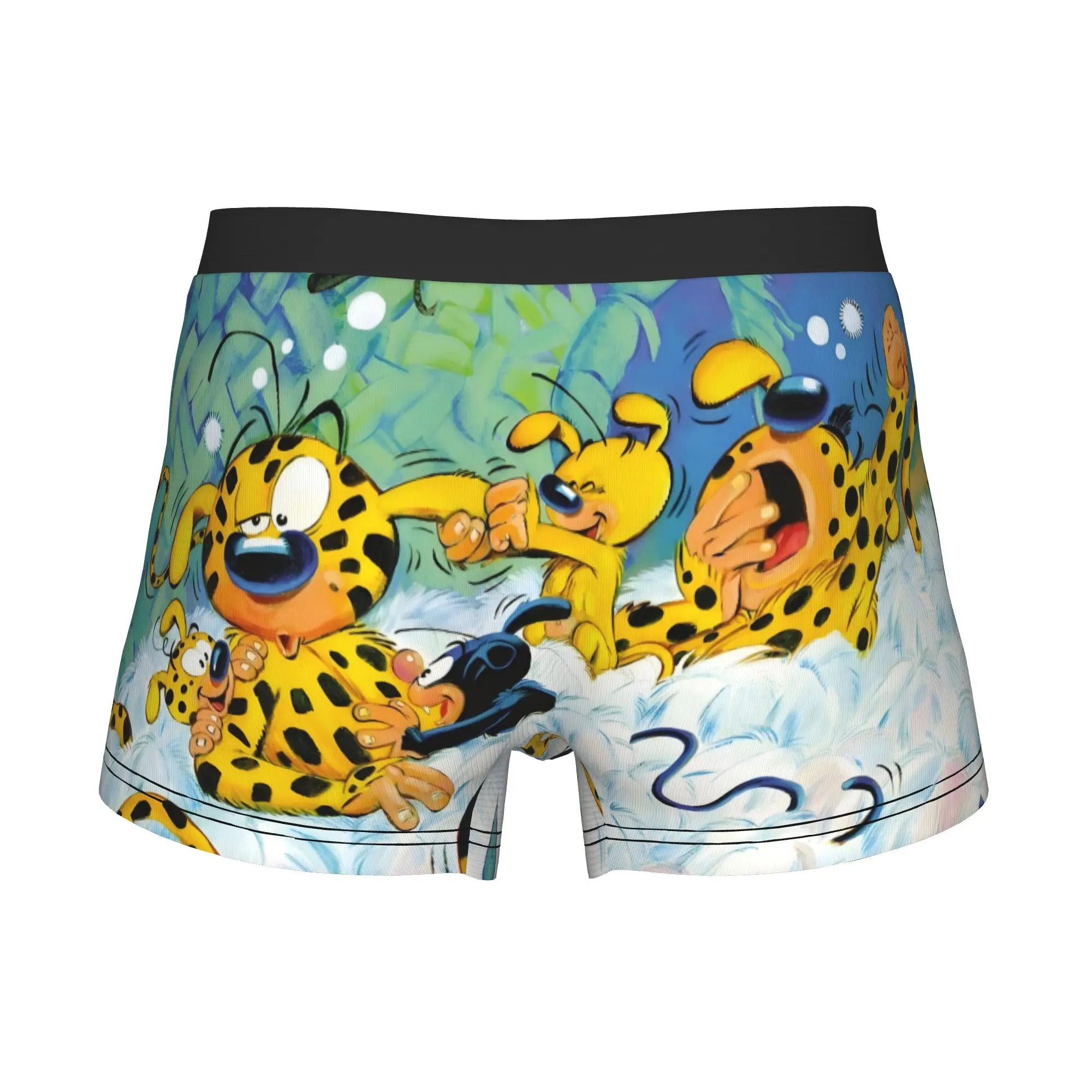 Funny Marsupilami A family Boxers Shorts Panties Male Underpants Breathable Comic Classics Briefs Underwear