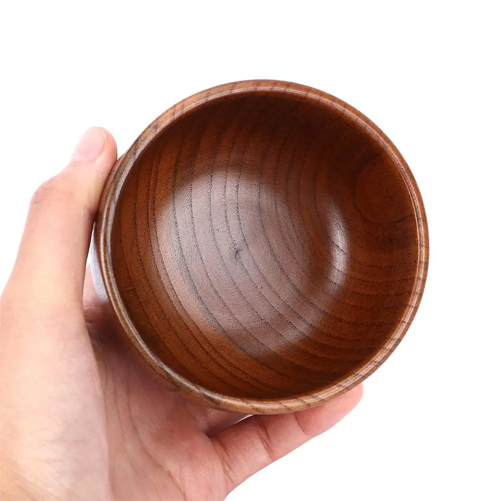 ودية سالا الحرف اليدوية تناول الأطفال اليدوية سلطة الفاكهة حساء أدوات المائدة الخشب الطبيعي أوعية الأرز وعاء خشبي النمط الياباني