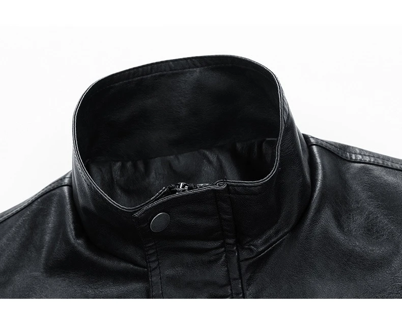 Vintage Leather Jacket Man Spring Autum PU Biker Jacket Windbreaker for Men Streetwear Racing Bomber Jacket Coats Men Clothes