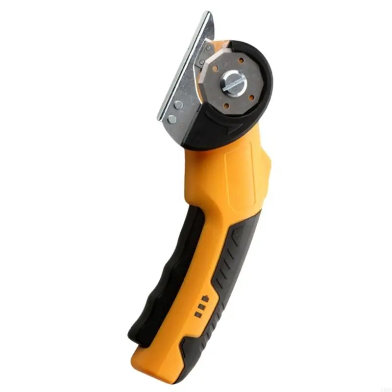 E5BE Battery Fabric Scissors Automatic Round Blade Cutting Tool for textile work