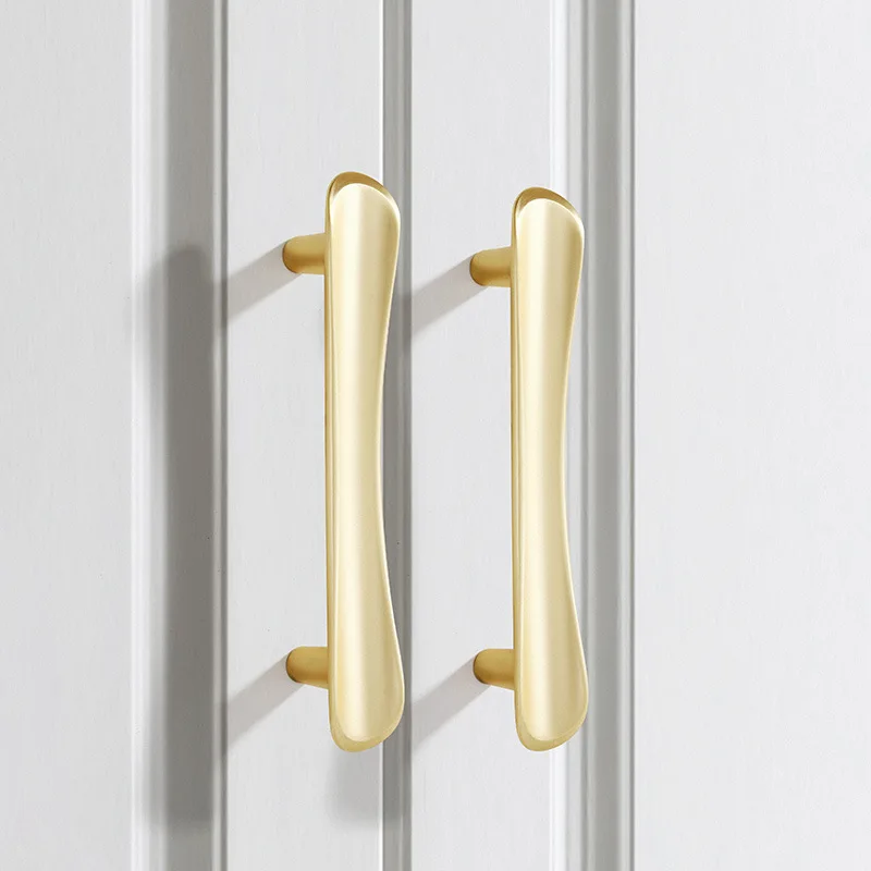 

Modern Minimalist Cabinet Handle Black Drawer Pulls Wardrobe Knob Furniture Hardware