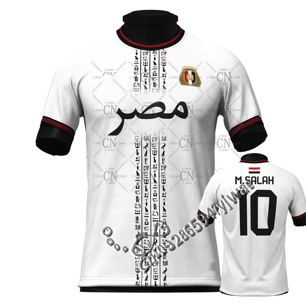 New Egypt No.10 Limited Edition Football Jersey Sportswear Short Sleeve Breathable Quick Drying Fitness Tee Summer Men T-shirt