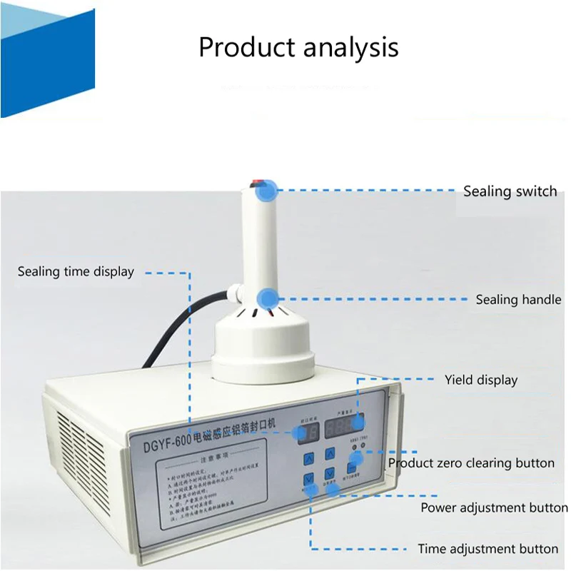 Maunual التعريفي غطاء آلة الختم الحرارة سدادة الزجاجات غطاء جرة 20-130 مللي متر غطاء بلاستيكي الألومنيوم احباط ختم Machi